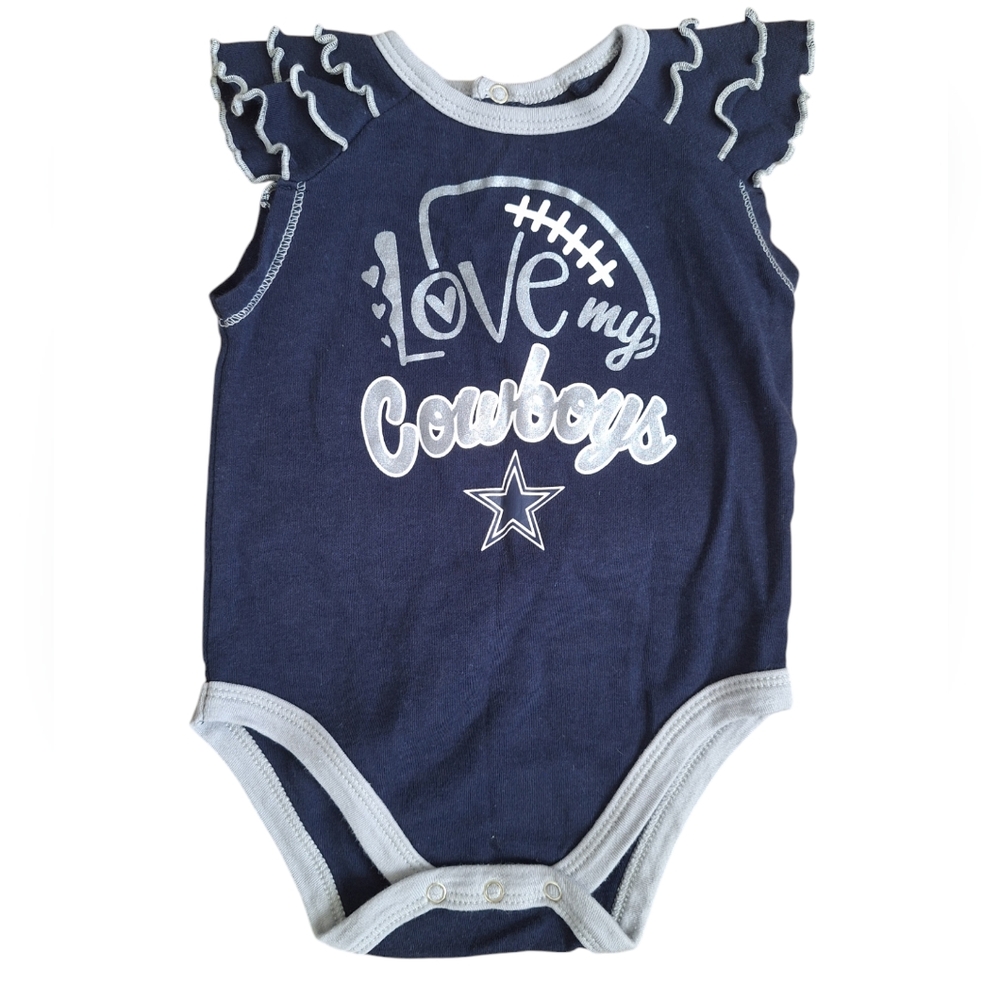 NFL Love My Cowboys Infant Girls Onesie 6-9M